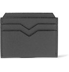 Valextra - Pebble-Grain Leather Cardholder - Gray