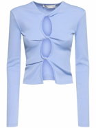CHRISTOPHER ESBER - Twisted Side Cutout Long Sleeve Top