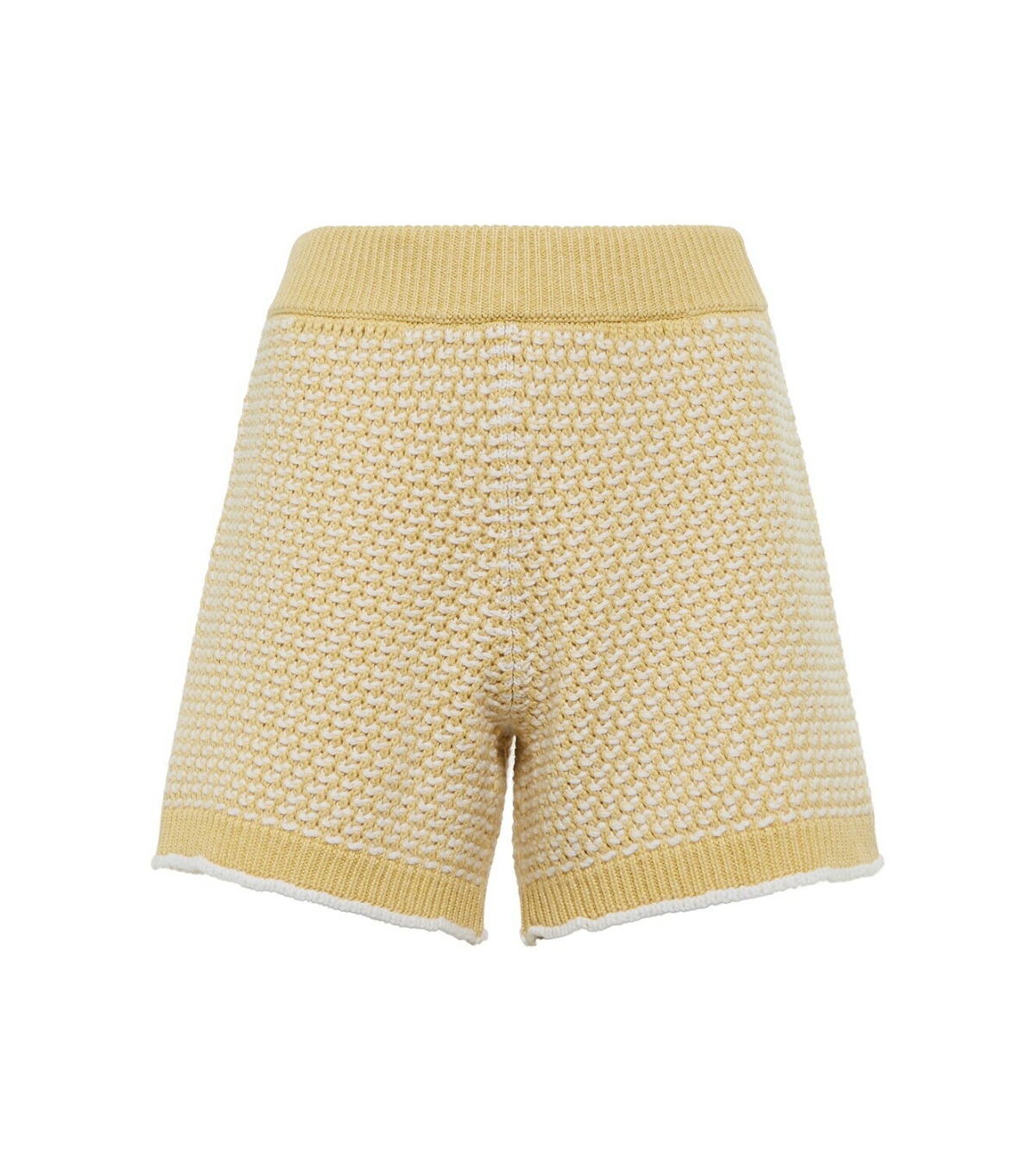 Photo: Barrie Cashmere and cotton knit shorts