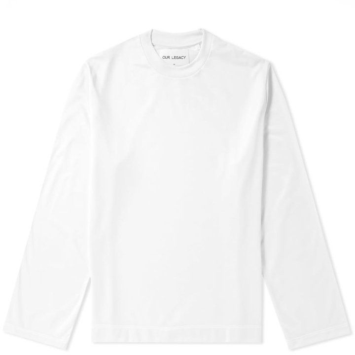 Photo: Our Legacy SPLASH Long Sleeve Fleece Box Tee White