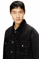 Diesel Padded trucker jacket in denim - Denim Jackets - Unisex - Black