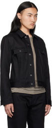 Rick Owens DRKSHDW Black Hollywood Trucker Denim Jacket