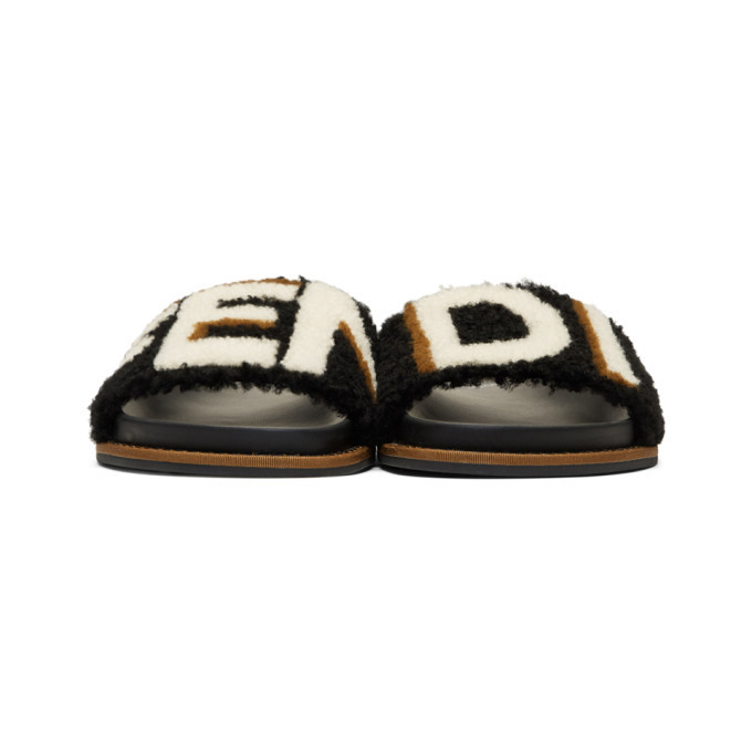 Fendi sheepskin sale slides