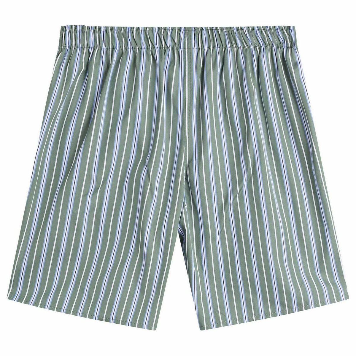 Hommegirls Women's Long Boxer Shorts in Green Porto Stripe