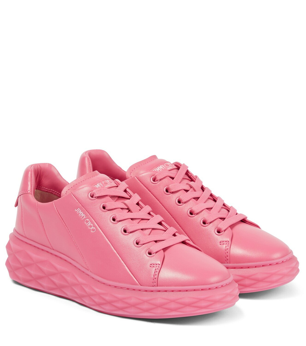 Jimmy Choo Diamond Light Maxi/F leather sneakers Jimmy Choo