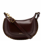 Isabel Marant Women's Oskan Moon Shoulder Bag in Burgundy