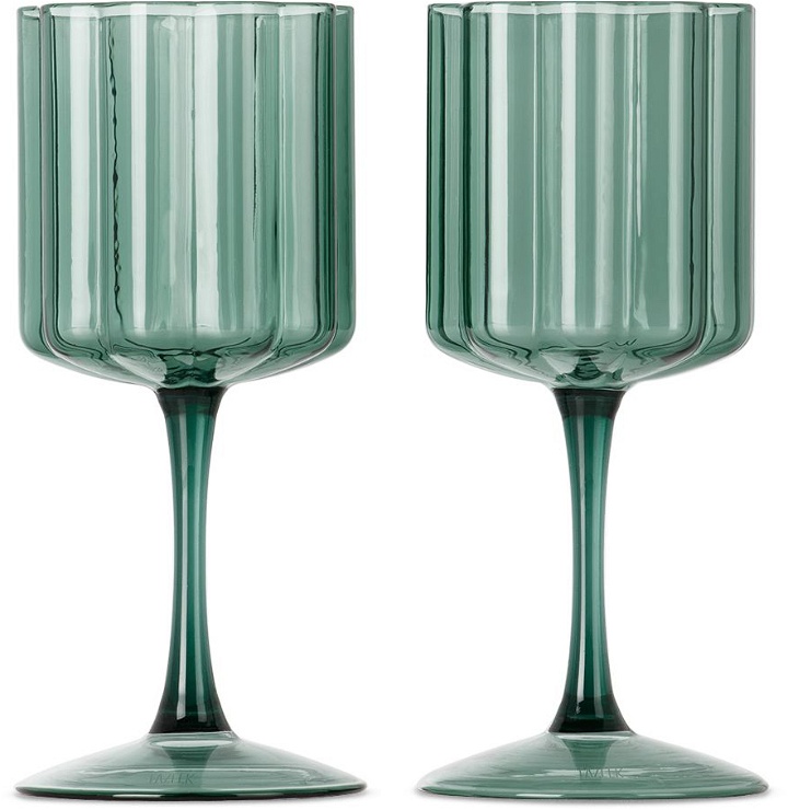Photo: Fazeek Green Wave Wine Glass Set