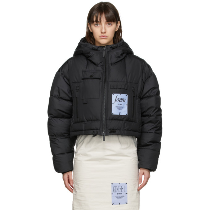 Photo: MCQ Black Hooded Puffer Jacket