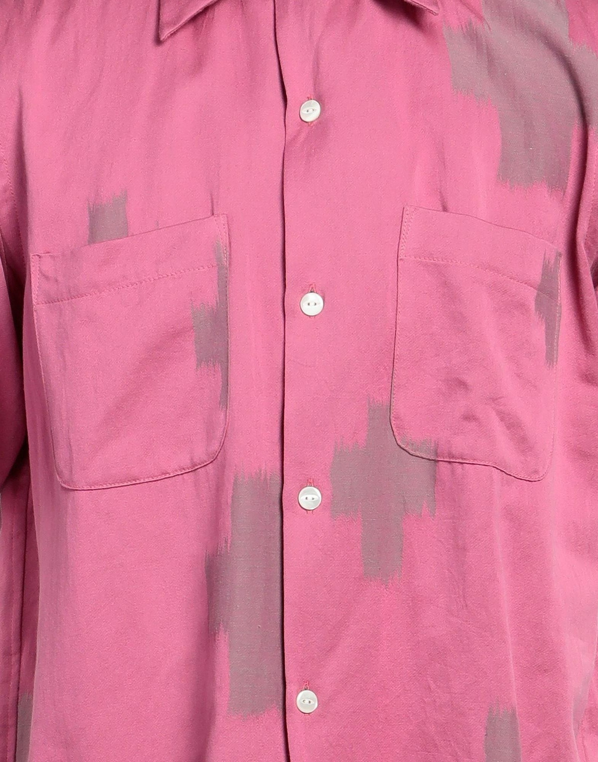 Needles Mens Shirt in Magenta