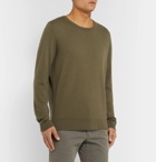 Massimo Alba - Watercolour-Dyed Cashmere Sweater - Army green