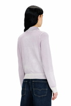 Diesel Cardigan with faded reverse print - Knitwear Womens in Violet