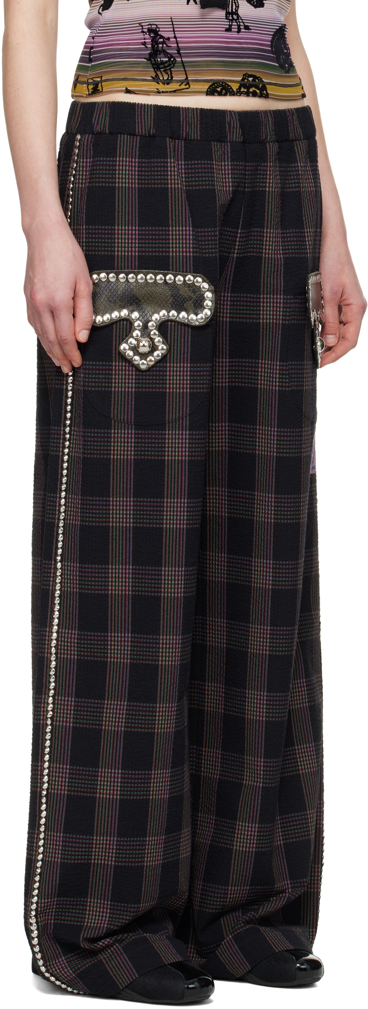Chopova Lowena Navy Annex Pyjama Trousers