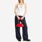 Charles Jeffrey Loverboy Women's Logo Tank Top in White And Red