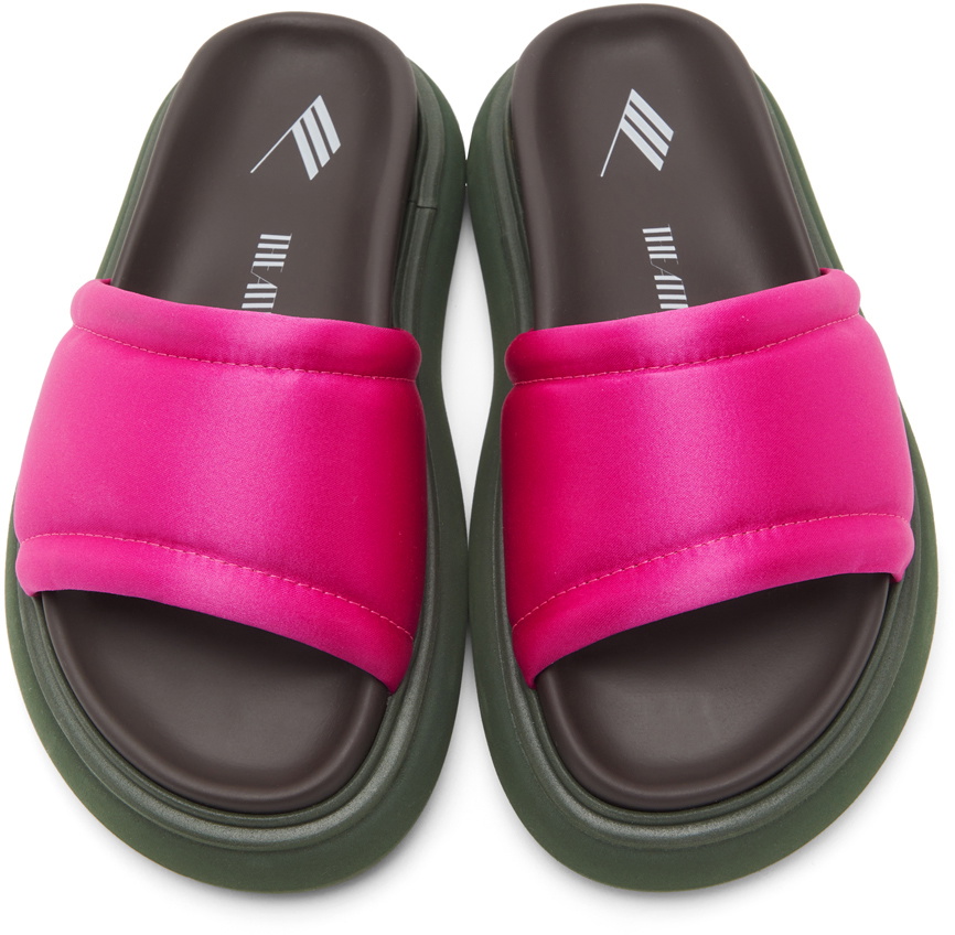 The Attico Pink Noah Slides The Attico