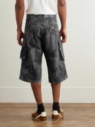 424 - Straight-Leg Camouflage-Print Cotton-Ripstop Shorts - Black