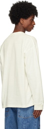 Small Talk Studio SSENSE Exclusive White Hand Drawn Leaf Graphic T-shirt