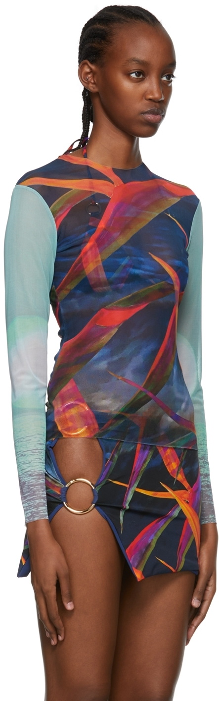 Louisa Ballou Multicolor Polyester T-Shirt