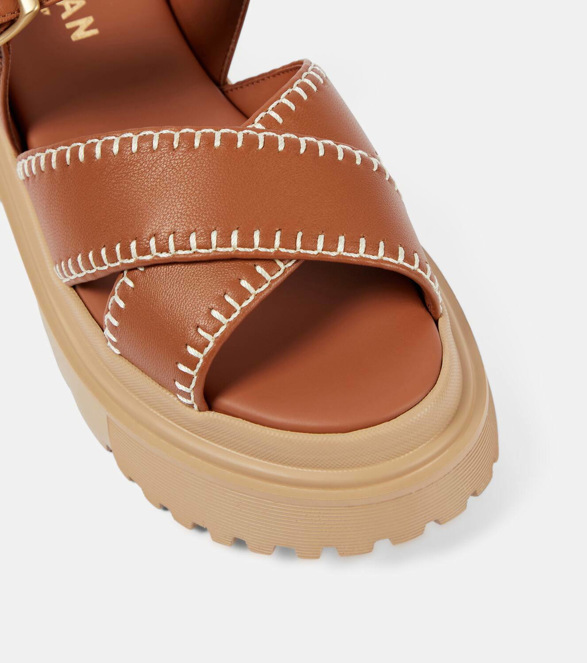 サンダル・ミュール Hogan LOGO SANDALS Hogan Leather slingback sandals Hogan