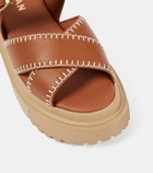 Hogan Leather slingback sandals