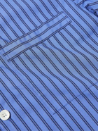 TEKLA - Striped Organic Cotton-Poplin Pyjama Shirt - Blue