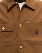 Carhartt Wip Suede Michigan Coat Brown - Mens - Coats