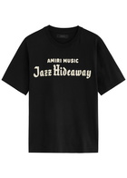Amiri Jazz Hideaway Embroidered Cotton T-shirt Black