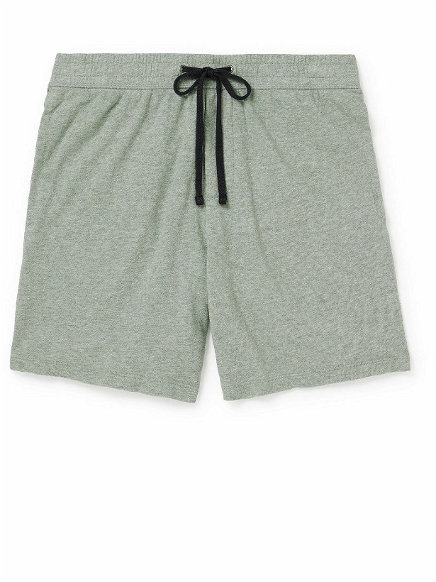 Photo: James Perse - Garment-Dyed Cotton-Jersey Drawstring Shorts - Gray