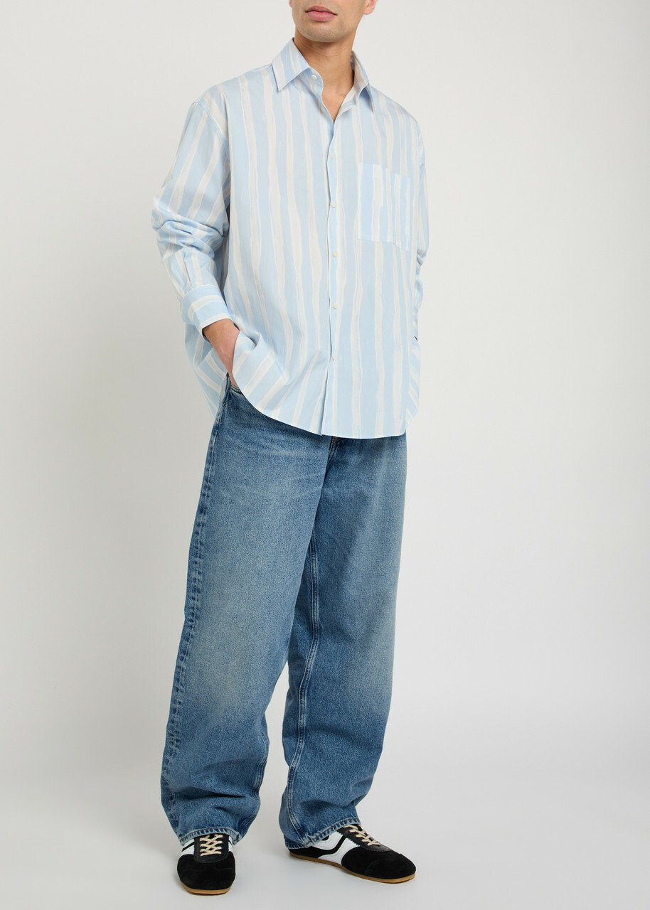 Agolde Fusion Relaxed Barrel-leg Jeans Light Blue