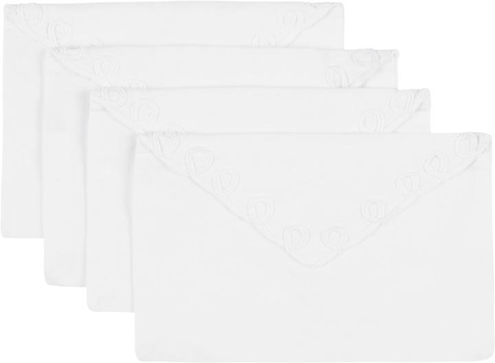 Photo: Gohar World Four-Pack White Embroidered Lace Envelopes