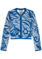 High Interesting Cotton-blend Cardigan Blue