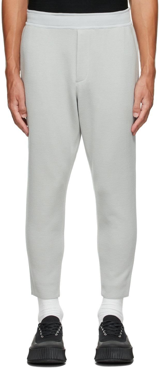 CFCL Grey Wool Milan Rib Tapered Trousers CFCL