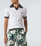 Dolce&Gabbana DG wool and silk polo shirt