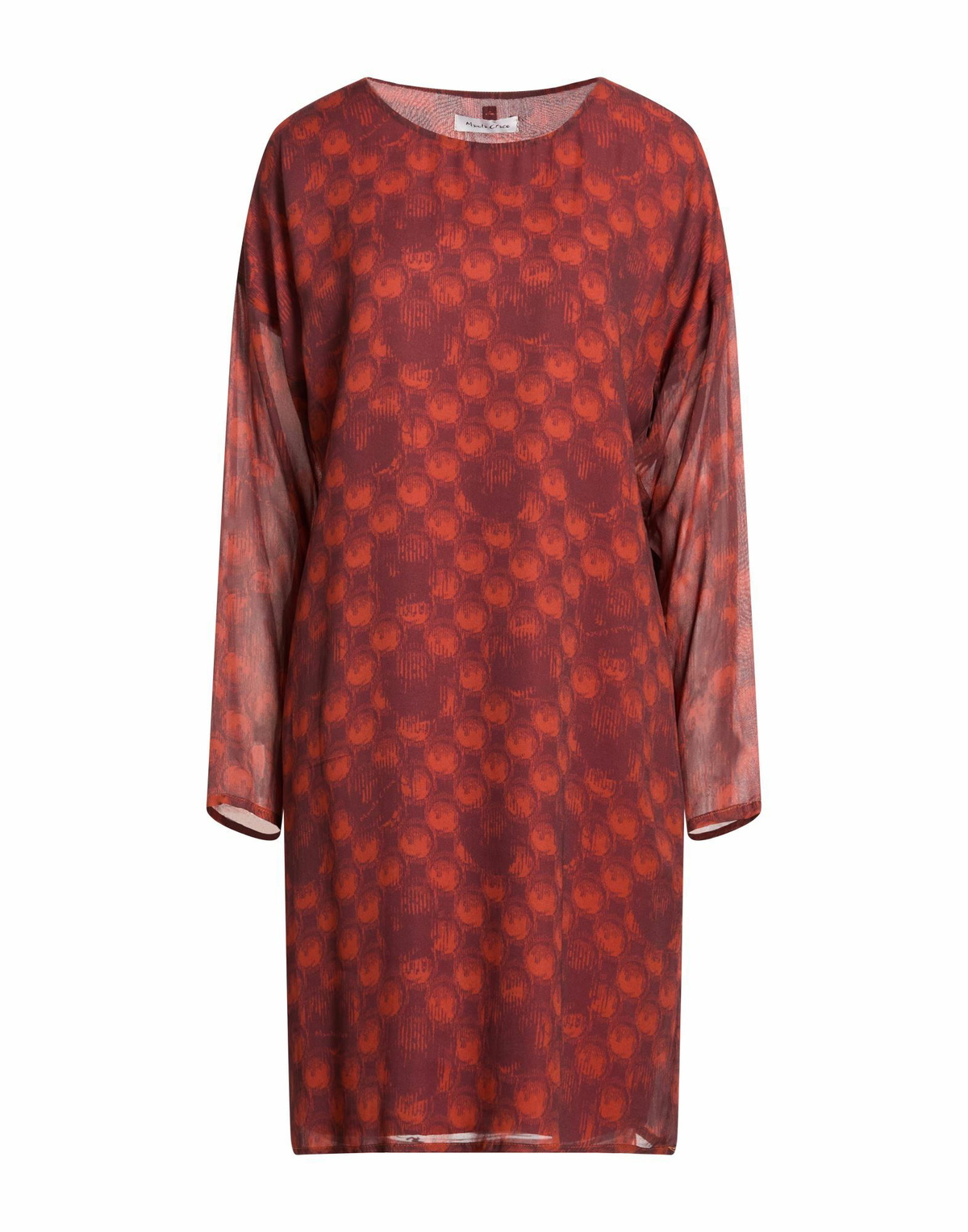 Manila Grace Womens Mini dress Rust