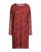 Manila Grace Womens Mini dress Rust