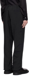 Factor's Black Pinched Seam Trousers