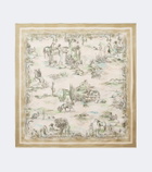 Alémais Scout printed silk scarf