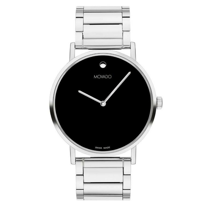 Photo: Movado Signature Quartz Black Dial Unisex Watch 0607592