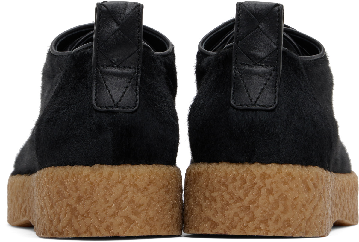 Bottega Veneta Black Torino Lace-Up Derbys