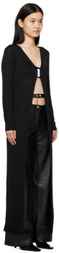 BEVZA Black Long Cardigan