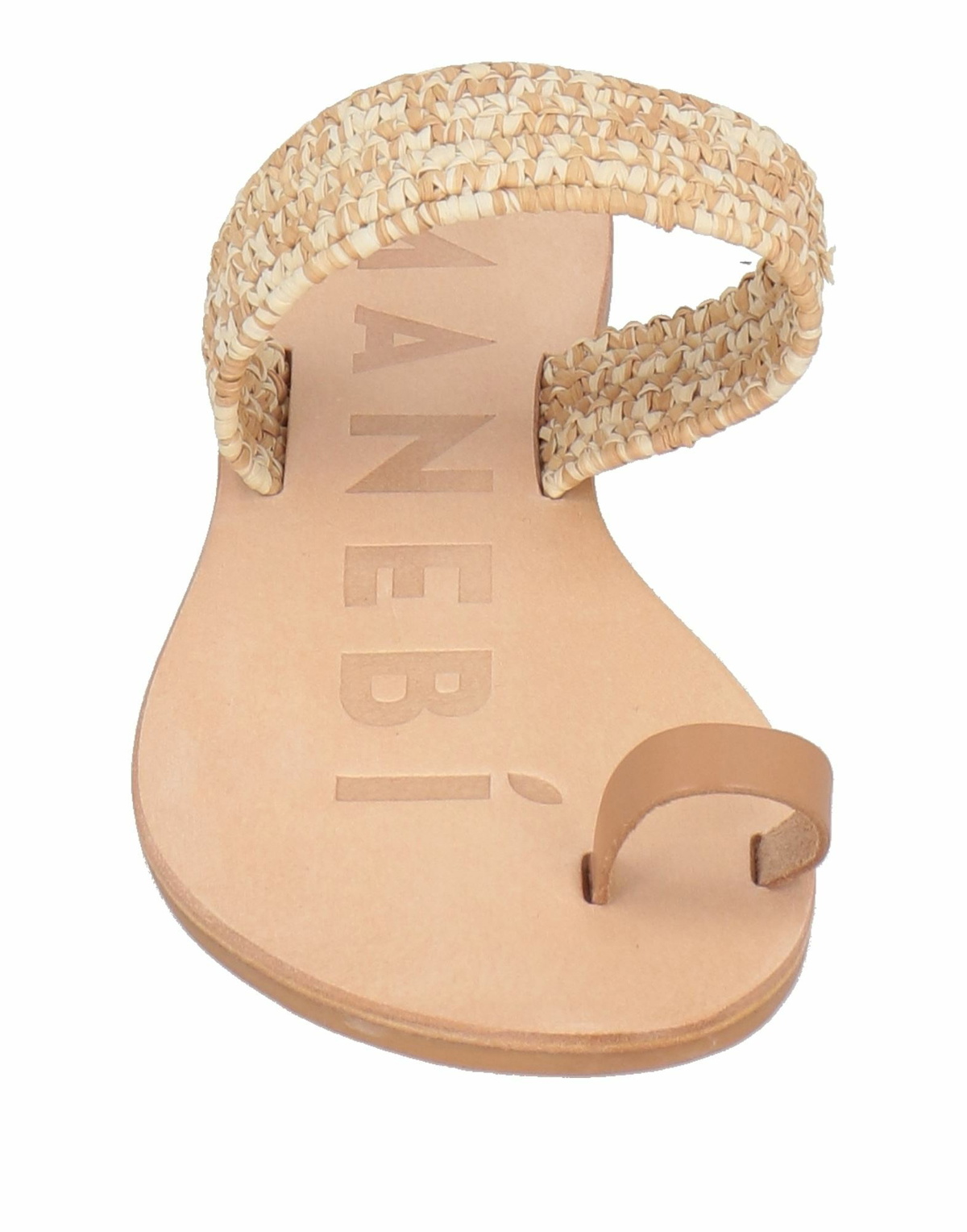 Manebí Womens Thong sandal in Beige