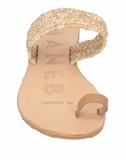 Manebí Womens Thong sandal in Beige