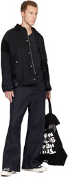 Black Comme des Garçons Black Nike Edition Cotton Jersey Print Tote