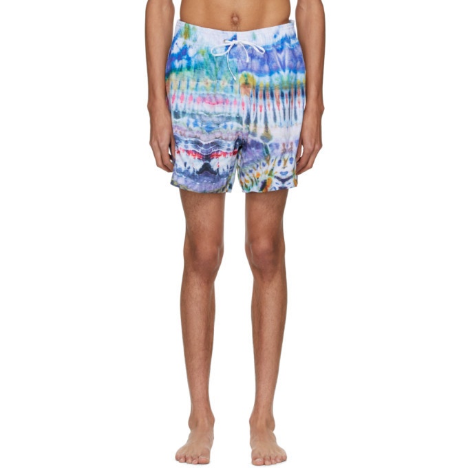 Photo: Amiri Multicolor Tie-Dye Swim Shorts