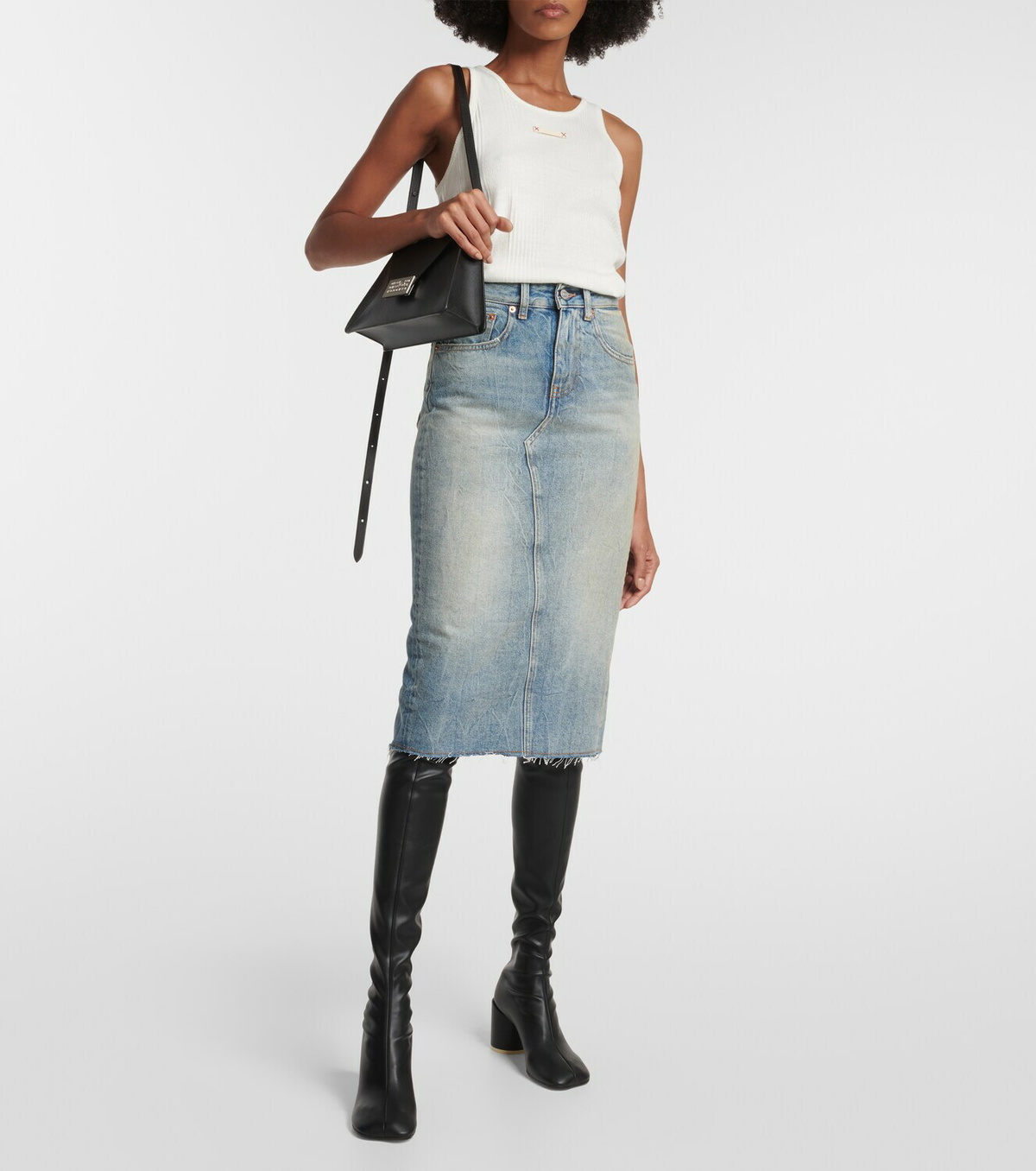 MM6 Maison Margiela Japanese Flap Small leather shoulder bag