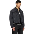Maison Margiela Black Caban Denim Jacket