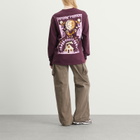 Damson Madder Women's Paper Cut Gals Long Sleeve T-Shirt in Fig