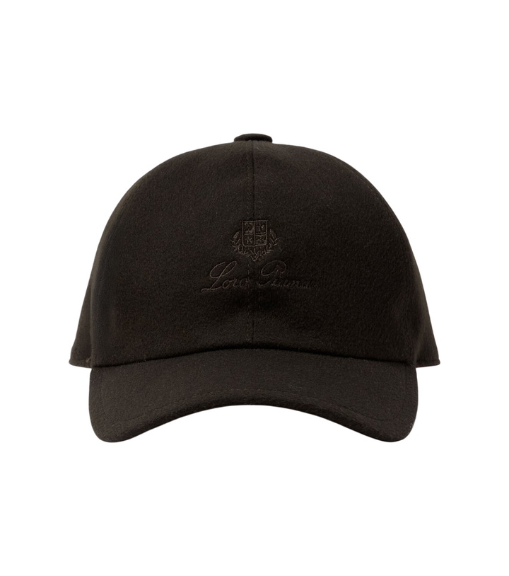 Photo: Loro Piana Logo embroidered suede baseball cap