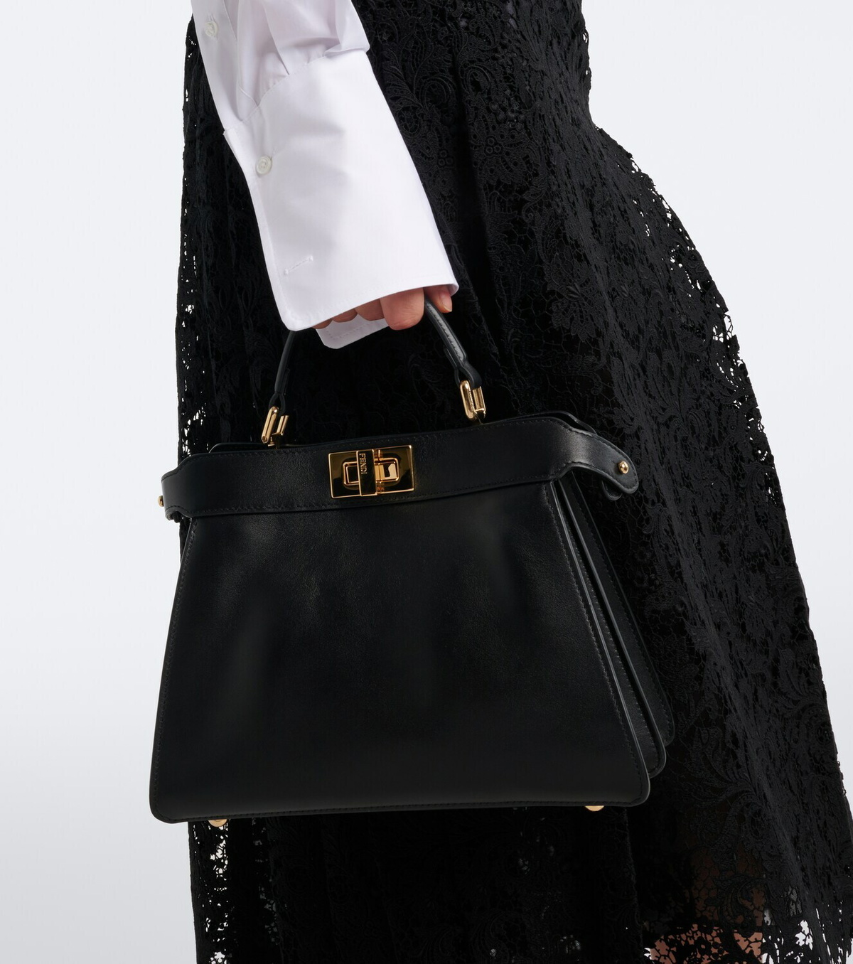 Fendi Peekaboo Small leather top-handle bag