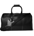 Serapian - Leather-Trimmed Stepan Coated-Cotton Duffle Bag - Black