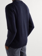 Incotex - Linen and Cotton-Blend Sweater - Blue